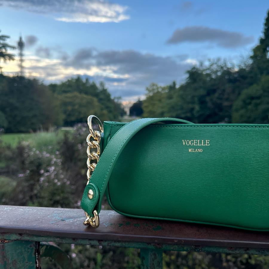 Chain Shoulder Bag - Green PRE-ORDER