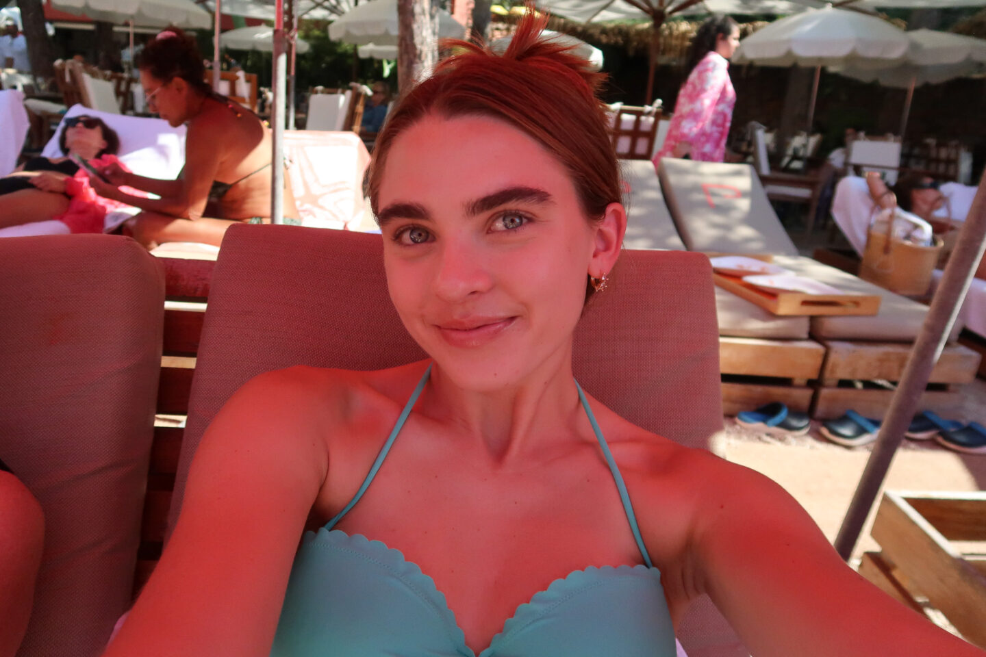 Enjoying Beach Chairs at Plage de Passable