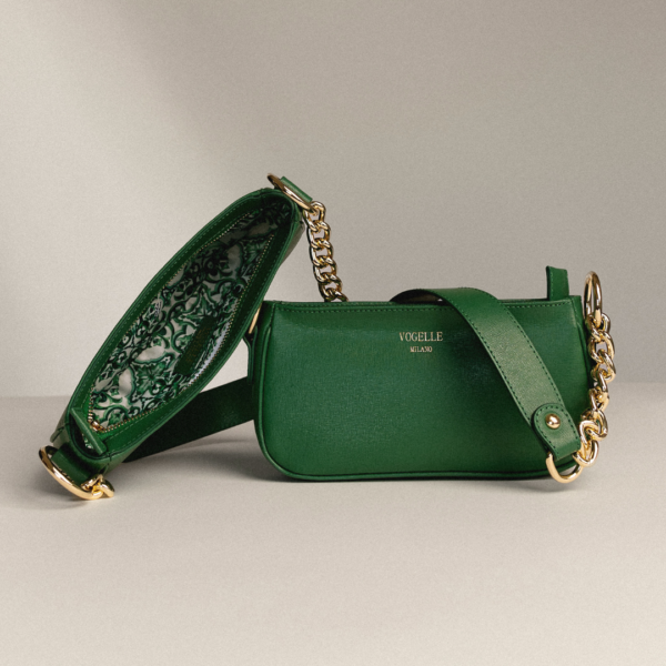 Green Chain Shoulder Bag