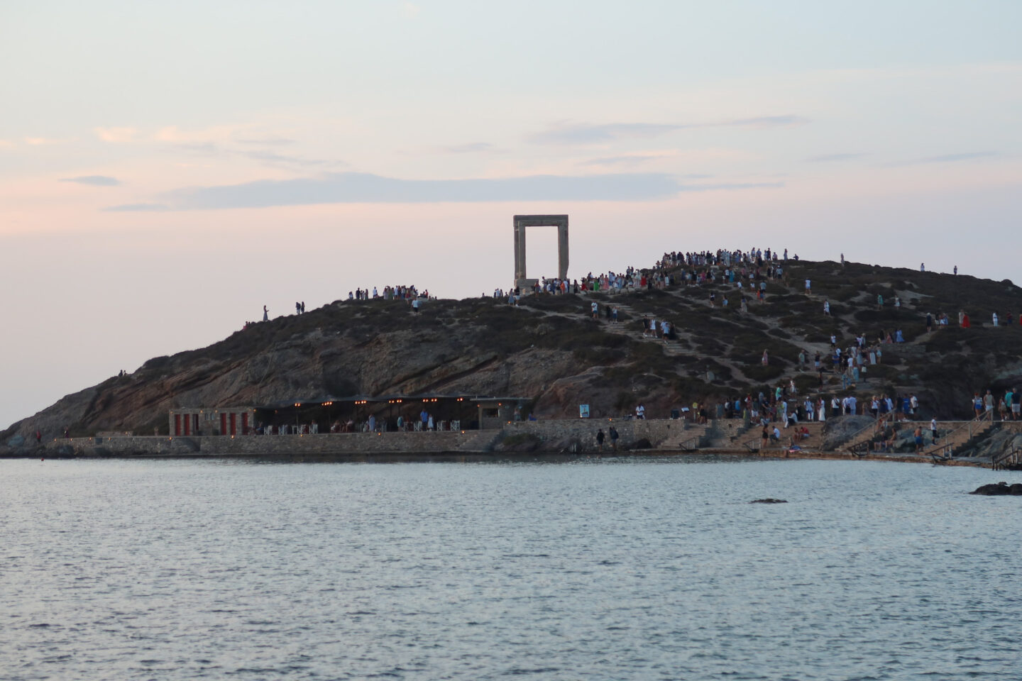 Temple of Apollo Naxos Greece Sunset