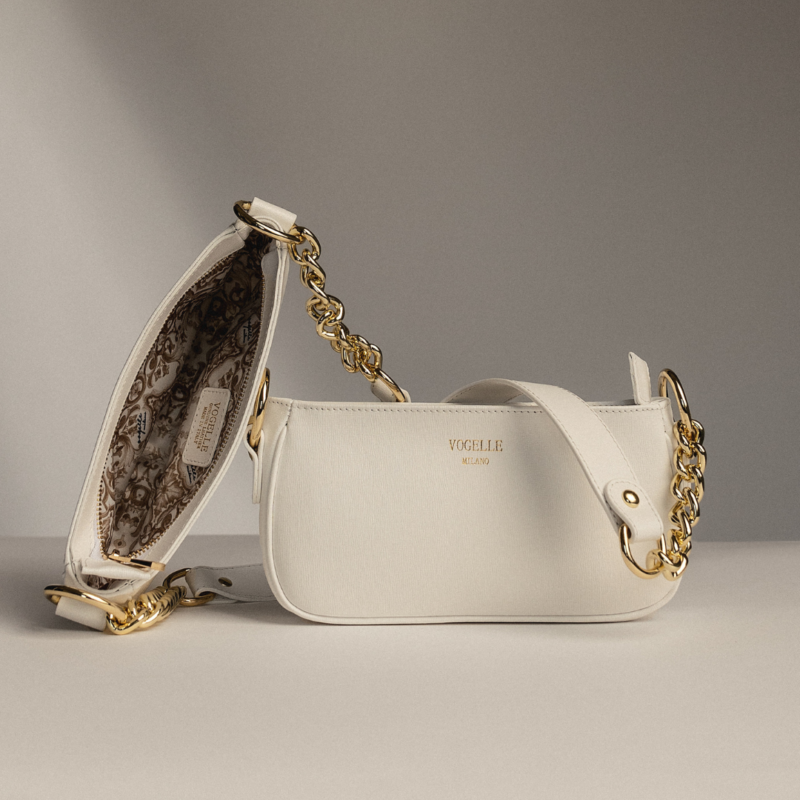 White Chain Shoulder Bag