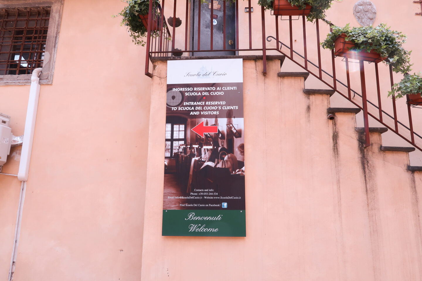 Leather School Florence Entrance
